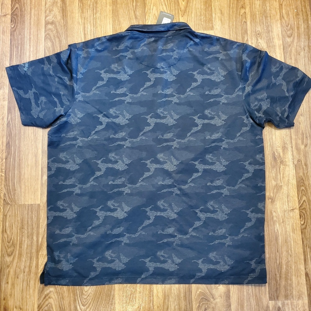 Callaway Polo Golf Shirt Men 2XL Black Camo Opti Dri Cooling Performance New - Picture 3 of 10